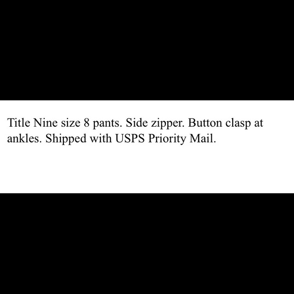 Title Nine pants, brown size 8 - Picture 6 of 7